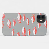 Roter und Grauer Fisch Case-Mate iPhone Hülle (Rückseite (Horizontal))