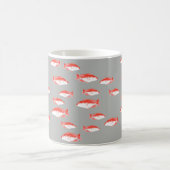 Roter und Grauer Fisch Kaffeetasse (Mittel)