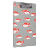 Roter und Grauer Fisch Klemmbrett (Rechts)