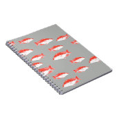 Roter und Grauer Fisch Notizblock (Rechte Seite)