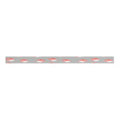Roter und Grauer Fisch Ripsband (Vorderseite)