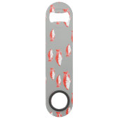 Roter und Grauer Fisch Speed Flaschenöffner (Rückseite)