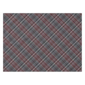 Roter und grauer Tartan Tischdecke (Vorderseite (Horizontal))