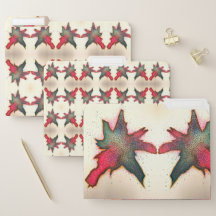 Roter und grüner Abstrakter Burst