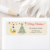 Roter und grüner Bär Niedliche Weihnachtsfeier Rüc (Insitu)