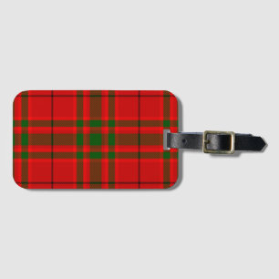 Roter und grüner Clan MacKinnon Tartan Gepäckanhänger