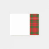 Roter und grüner Clan MacKinnon Tartan Post-it Klebezettel (Vorderseite)