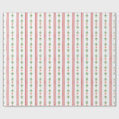 Roter und grüner einzigartiger Wasserfarben-Festta Geschenkpapier (Flach)