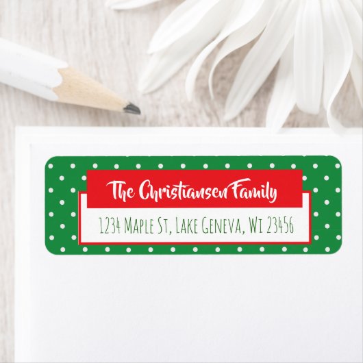 Roter und grüner Feiertag Weihnachten (Insitu)