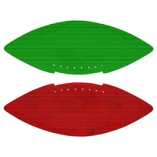 Roter und grüner Fußball Football (Paneele)