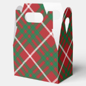 Roter und grüner Karo Geschenkschachtel (Geöffnet)