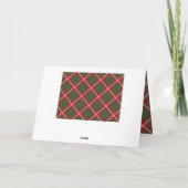 Roter und grüner Karo Karte (Rückseite)