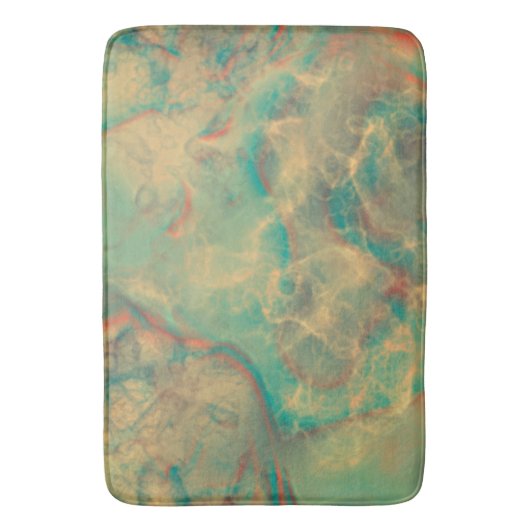 Roter und grüner Marmor abstrakt Badematte (Vorderseite Vertikal)