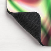 Roter und grüner Marmor Herz Candy Mousepad (Ecke)