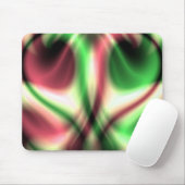 Roter und grüner Marmor Herz Candy Mousepad (Mit Mouse)