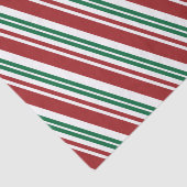 Roter und grüner Pfefferminzstreifen Seidenpapier (Ausschnitt)