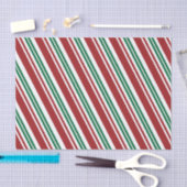 Roter und grüner Pfefferminzstreifen Seidenpapier (Handwerk)