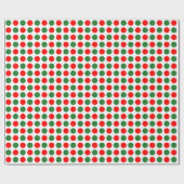 Roter und grüner Polka Dot Geschenkpapier (Flach)