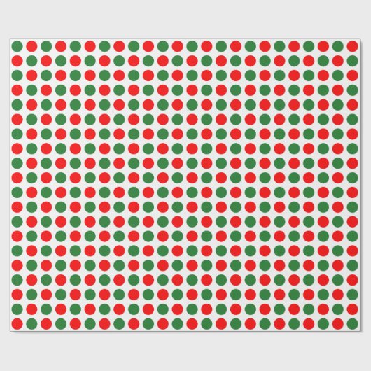Roter und grüner Polka Dot Geschenkpapier (Flach)