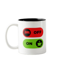 Roter und grüner Sonnenkaffee und beginnen Sie