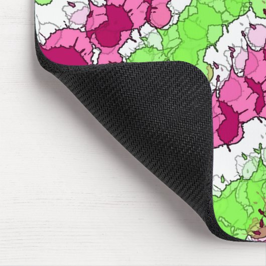 Roter und grüner Spritzer erschüttert Mousepad (Ecke)