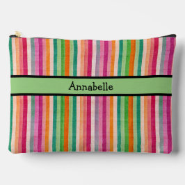 Roter und grüner Streifen Zubehörtasche