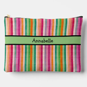 Roter und grüner Streifen Zubehörtasche