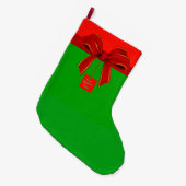 Roter und grüner Strumpf Großer Weihnachtsstrumpf (Vorderansicht (hängend))