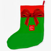 Roter und grüner Strumpf Großer Weihnachtsstrumpf (Rückseite)