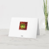 Roter und grüner Succulent durch Amy Vangsgard Karte (Rückseite)