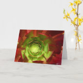 Roter und grüner Succulent durch Amy Vangsgard Karte (Gelbe Blume)