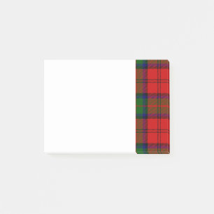 Roter und grüner Tartan des Clans MacDuff Post-it Klebezettel