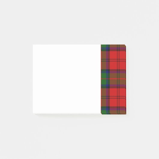 Roter und grüner Tartan des Clans MacDuff Post-it Klebezettel (Vorderseite)