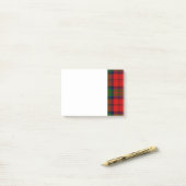 Roter und grüner Tartan des Clans MacDuff Post-it Klebezettel (Auf Schreibtisch)