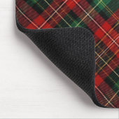 Roter und grüner Tartan Kariert Mousepad (Ecke)