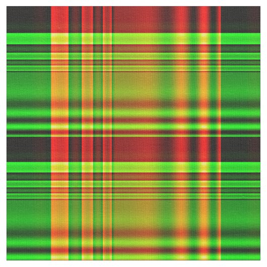 Roter und grüner Tartan kariert Stoff (Nahaufnahme)