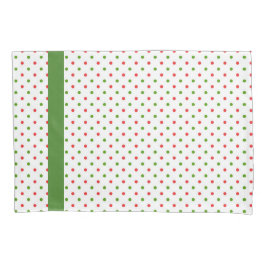 Roter und grüner Tupfen-Weihnachtskissen-Kasten Kissenbezug