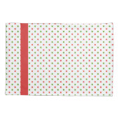 Roter und grüner Tupfen-Weihnachtskissen-Kasten Kissenbezug (Rückseite)