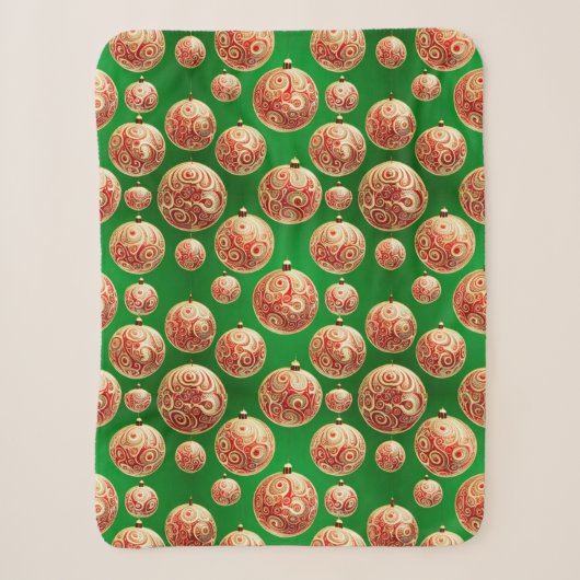 Roter und grüner Urlaub Sherpadecke (Vorderseite)