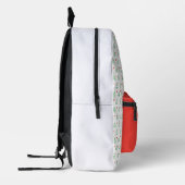 Roter und grüner Weihnachtsbaum Bedruckter Rucksack (Links)