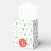 Roter und grüner Weihnachtsbaum Geschenkschachtel (Geöffnet)