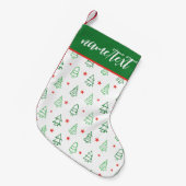 Roter und grüner Weihnachtsbaum Kleiner Weihnachtsstrumpf (Vorderansicht (hängend))