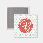Roter und grüner Weihnachtsbaum Magnet (Vorderseite/Rückseite)