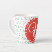 Roter und grüner Weihnachtsbaum Milchtasse (Linke Ecke)
