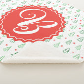 Roter und grüner Weihnachtsbaum Sherpadecke (3/4)
