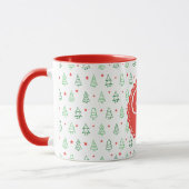 Roter und grüner Weihnachtsbaum Tasse (Links)