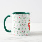 Roter und grüner Weihnachtsbaum Tasse (Links)