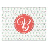 Roter und grüner Weihnachtsbaum Tischdecke (Vorderseite (Horizontal))