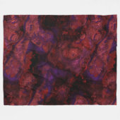Roter und Lila Stein abstrakt Fleecedecke (Vorderseite (Horizontal))