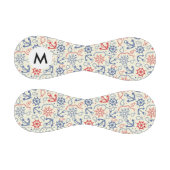 Roter und marinierter Hintergrund mit Anker Baseball (Paneele)